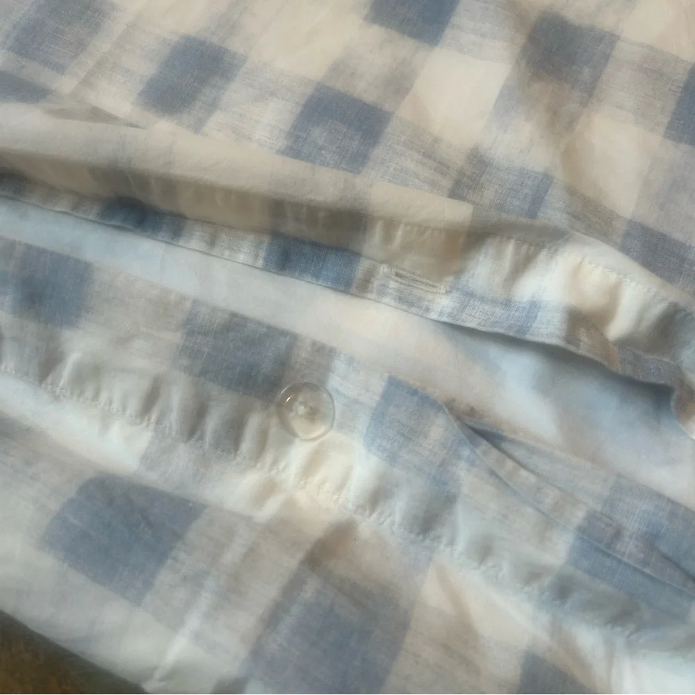 Pottery Barn Duvet Cover Pillow Shams Gingham French Country Cottage Core - Picture 3 of 9